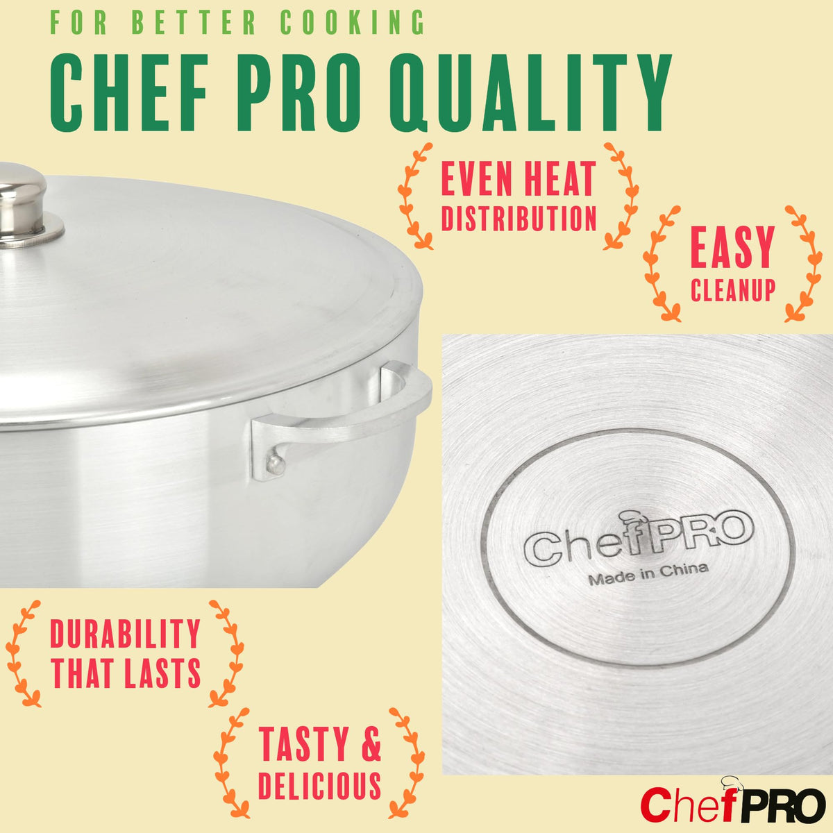 Aluminum Stock Pot with Riveted Handles 13.3 Quart R5385