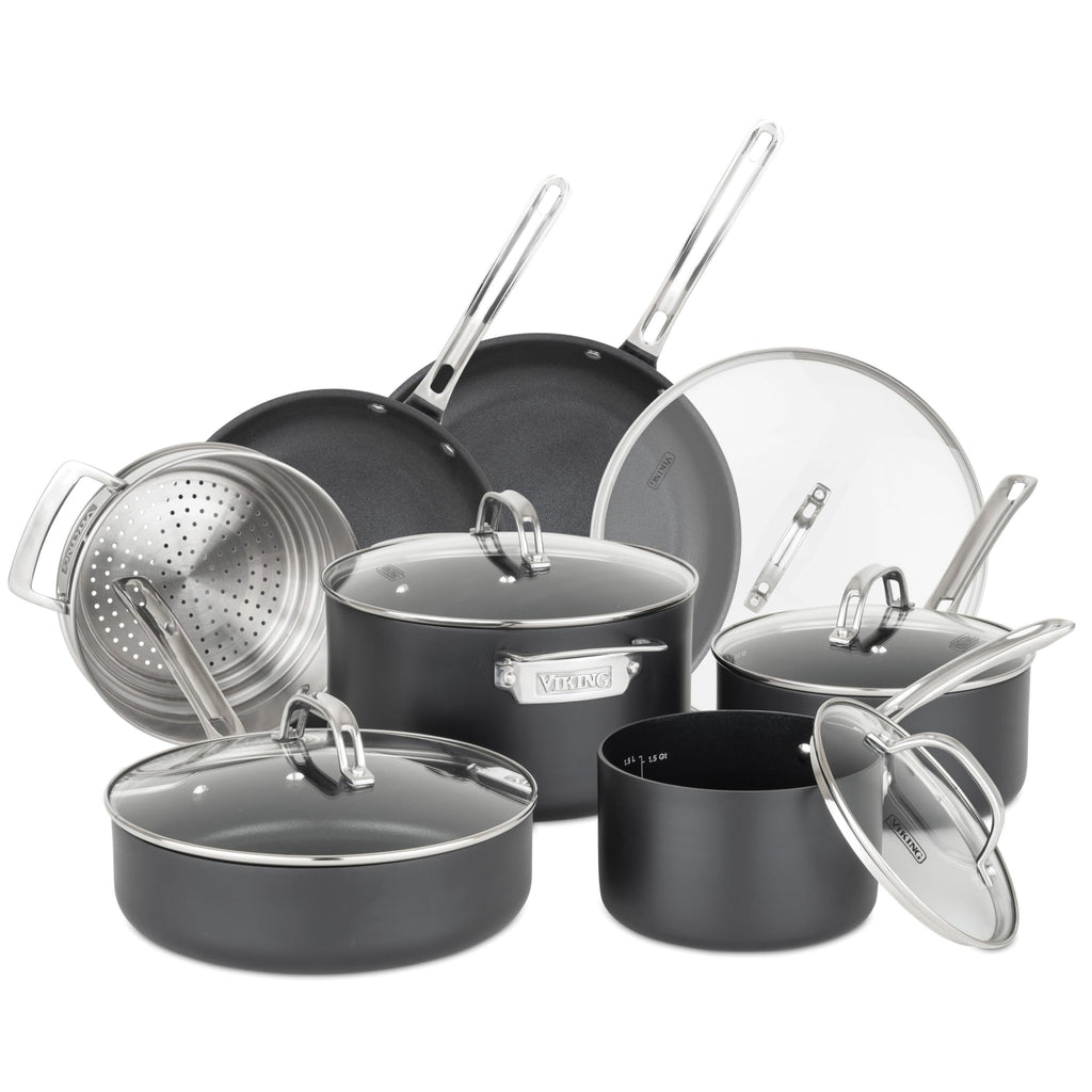 12 Piece Hard Anodized Ceramic Nonstick Cookware Set L966196
