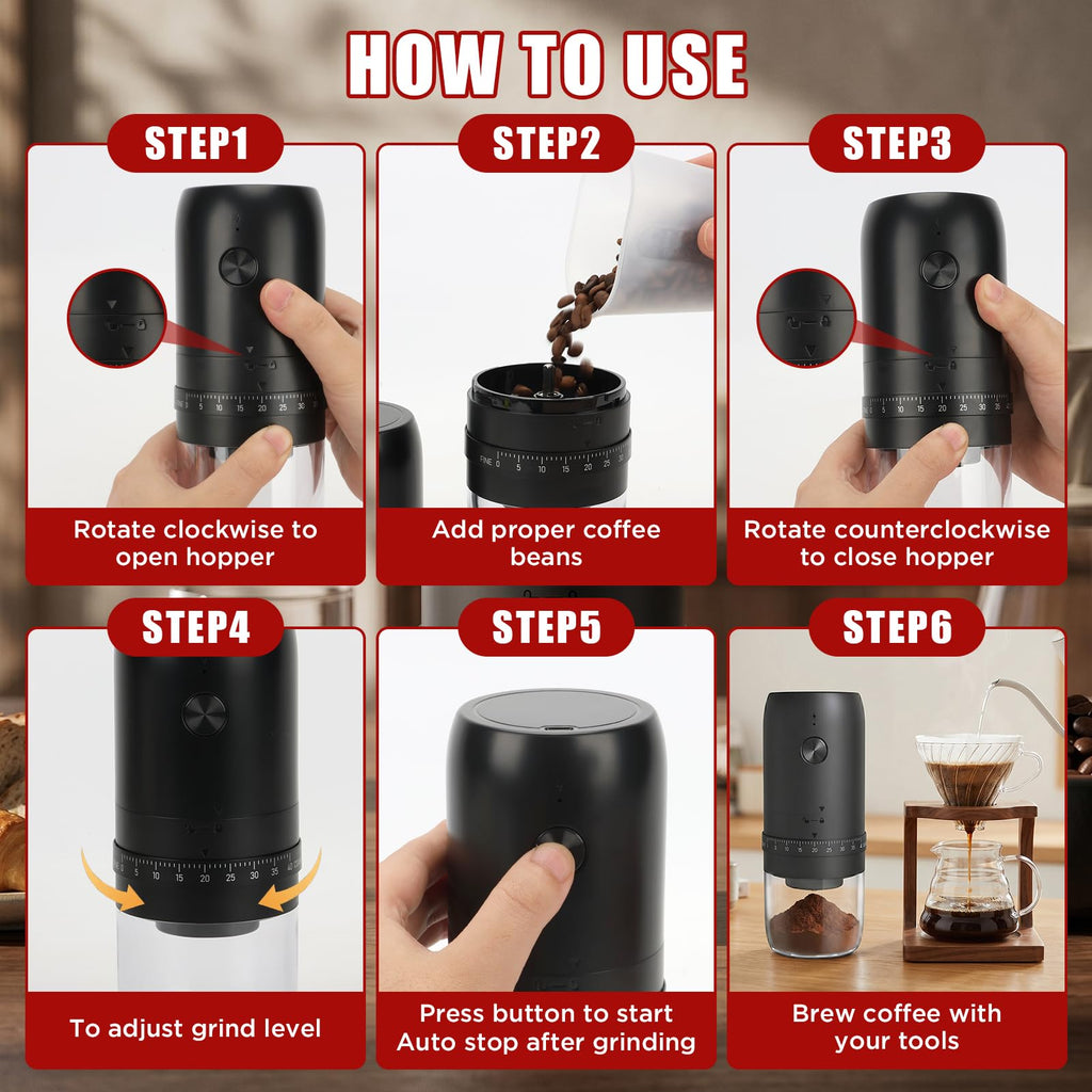 Electric Coffee Grinder with Conical Ceramic Burr C227