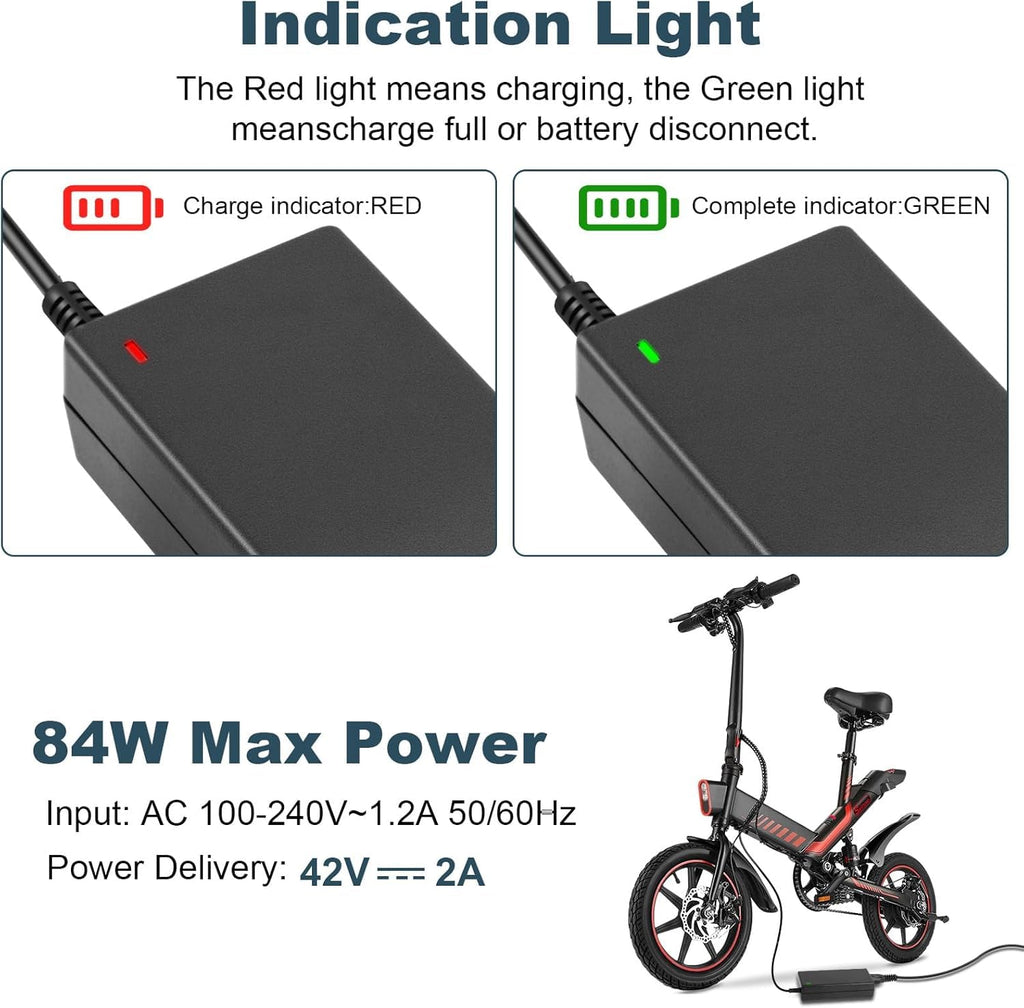 42V 2A Electric Scooter Charger with 7 Plugs O963
