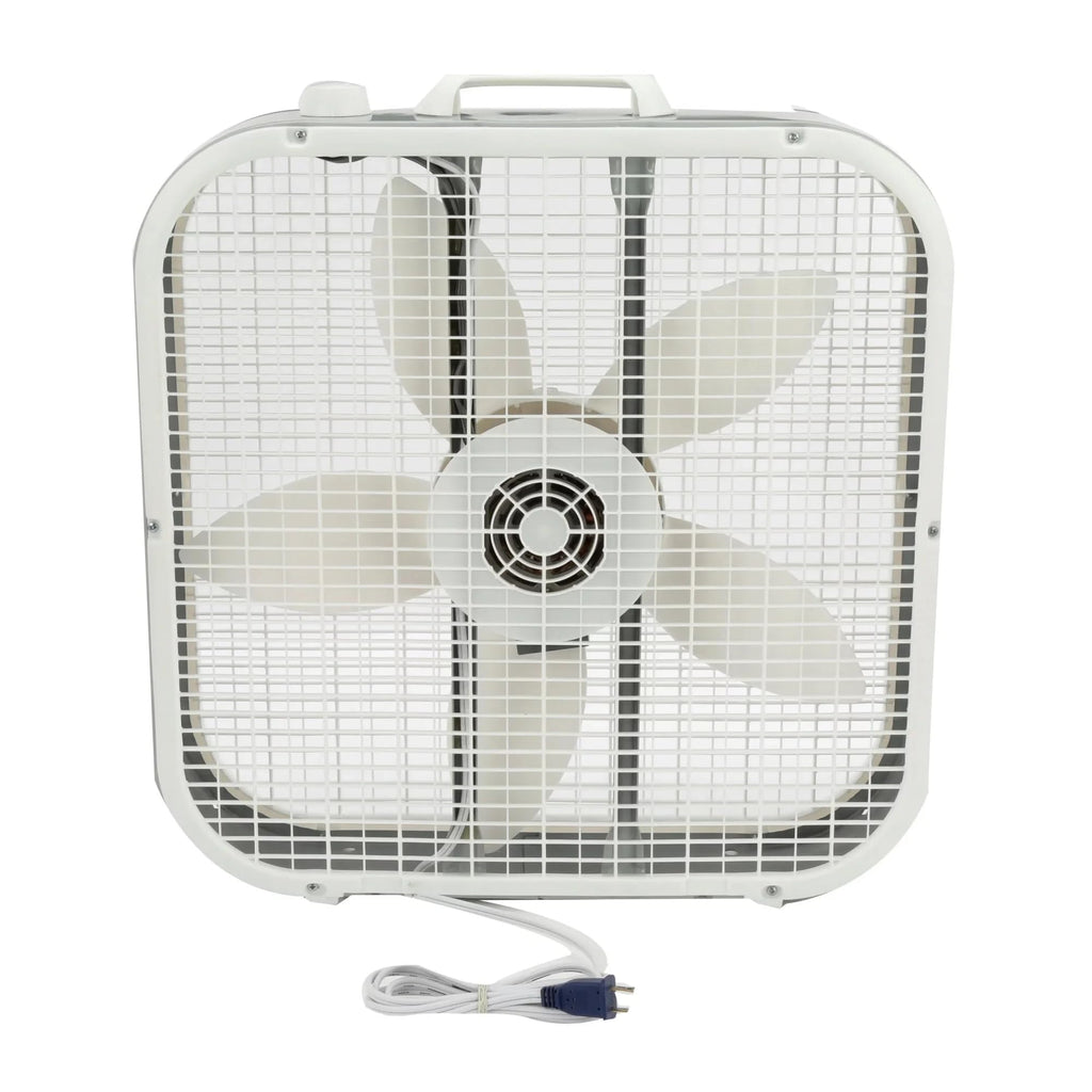 20" 3 Speeds White Portable Floor Fan M435