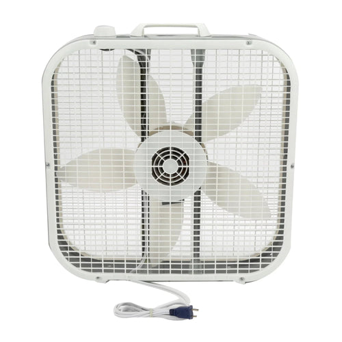 20" 3 Speeds White Portable Floor Fan M435