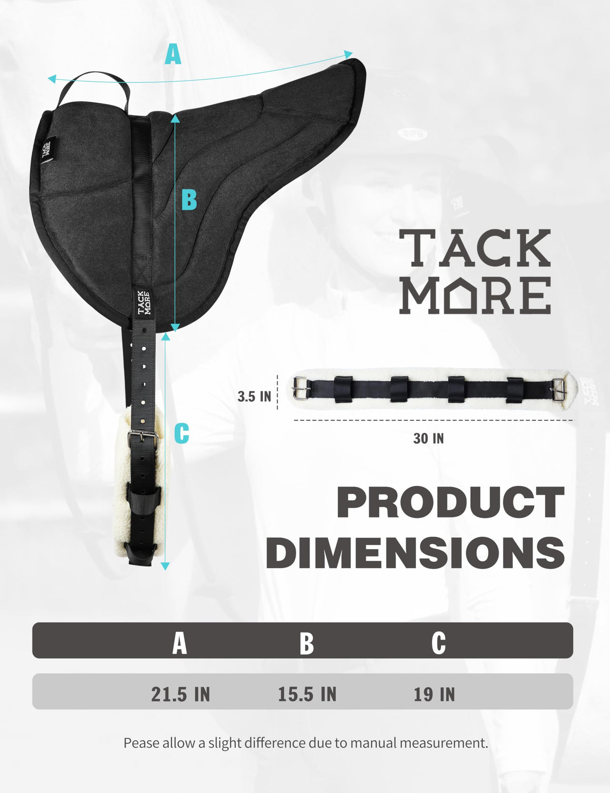 Bareback Pad with Girth Y3612