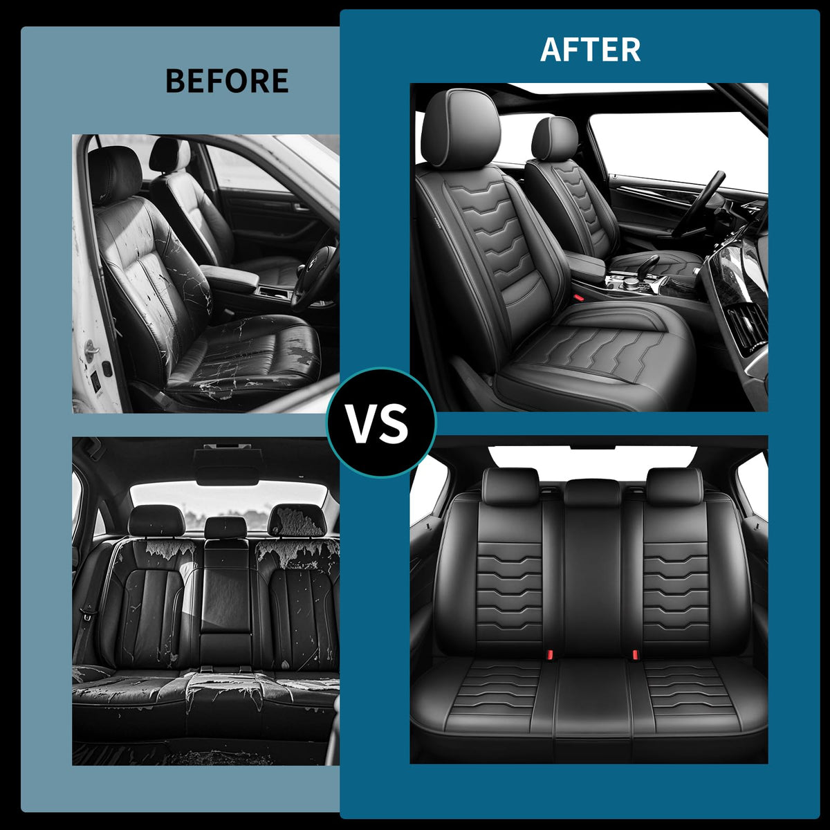 Black Car Seat Covers A1333