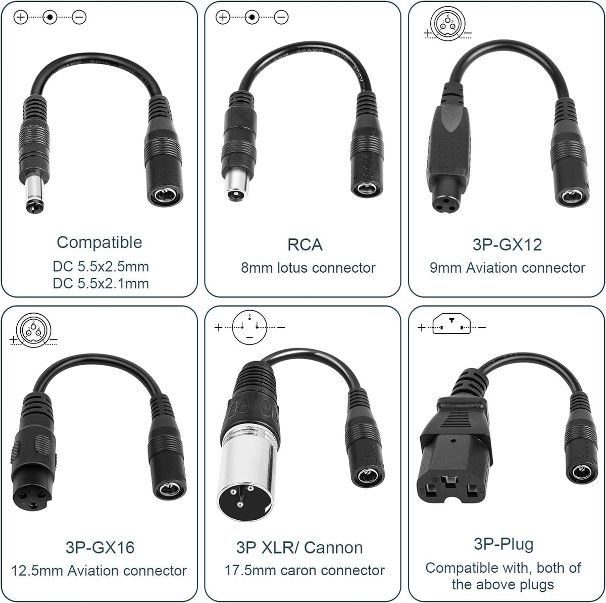 42V 2A Electric Scooter Charger with 7 Plugs O963
