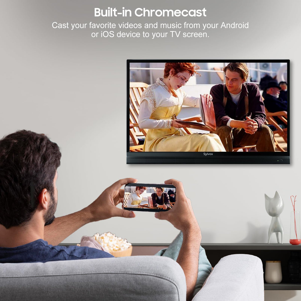 32 inch 1080P Smart Flat Screen TV X7033