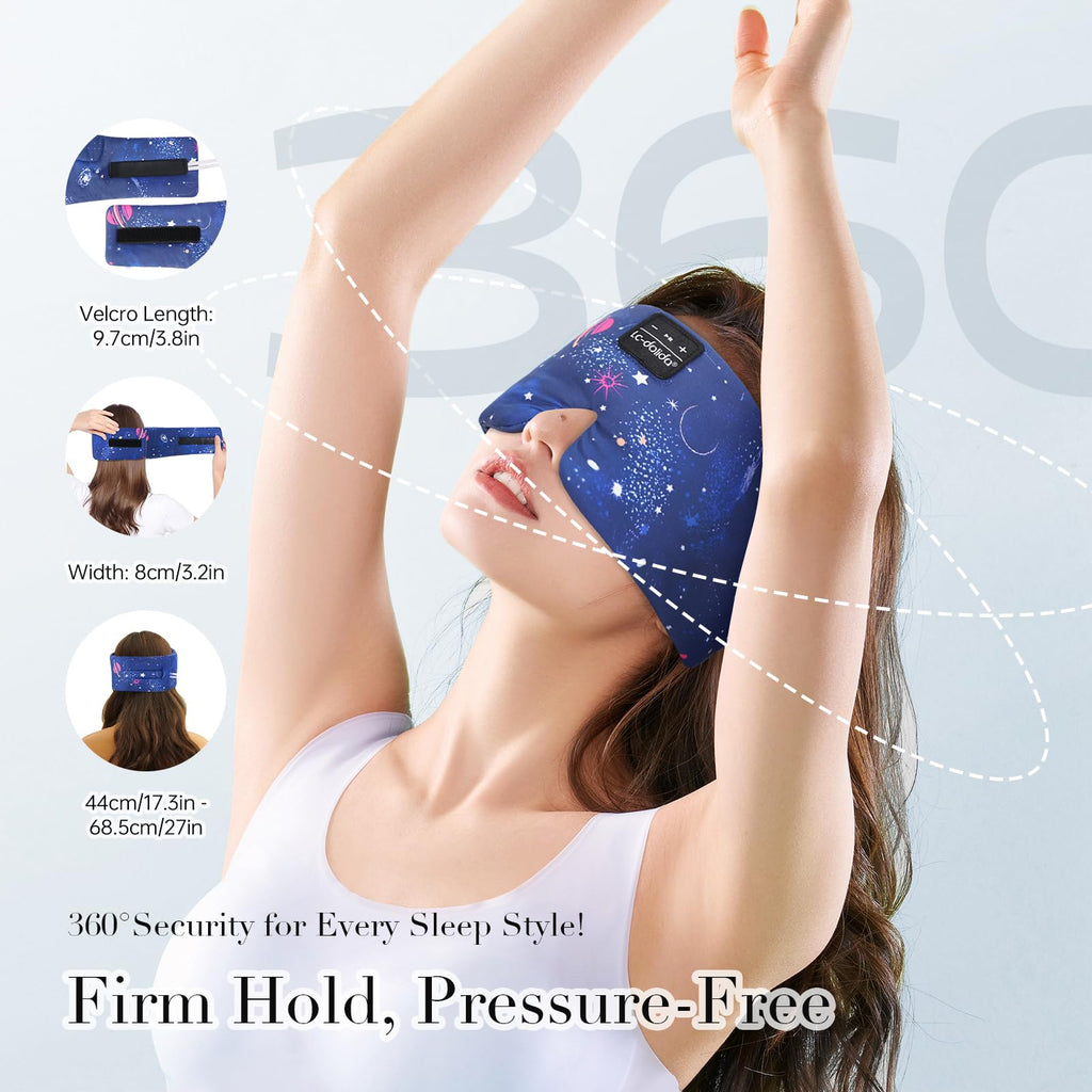 Sleep Mask with Bluetooth Headphones and Silk Sleep Mask E213131