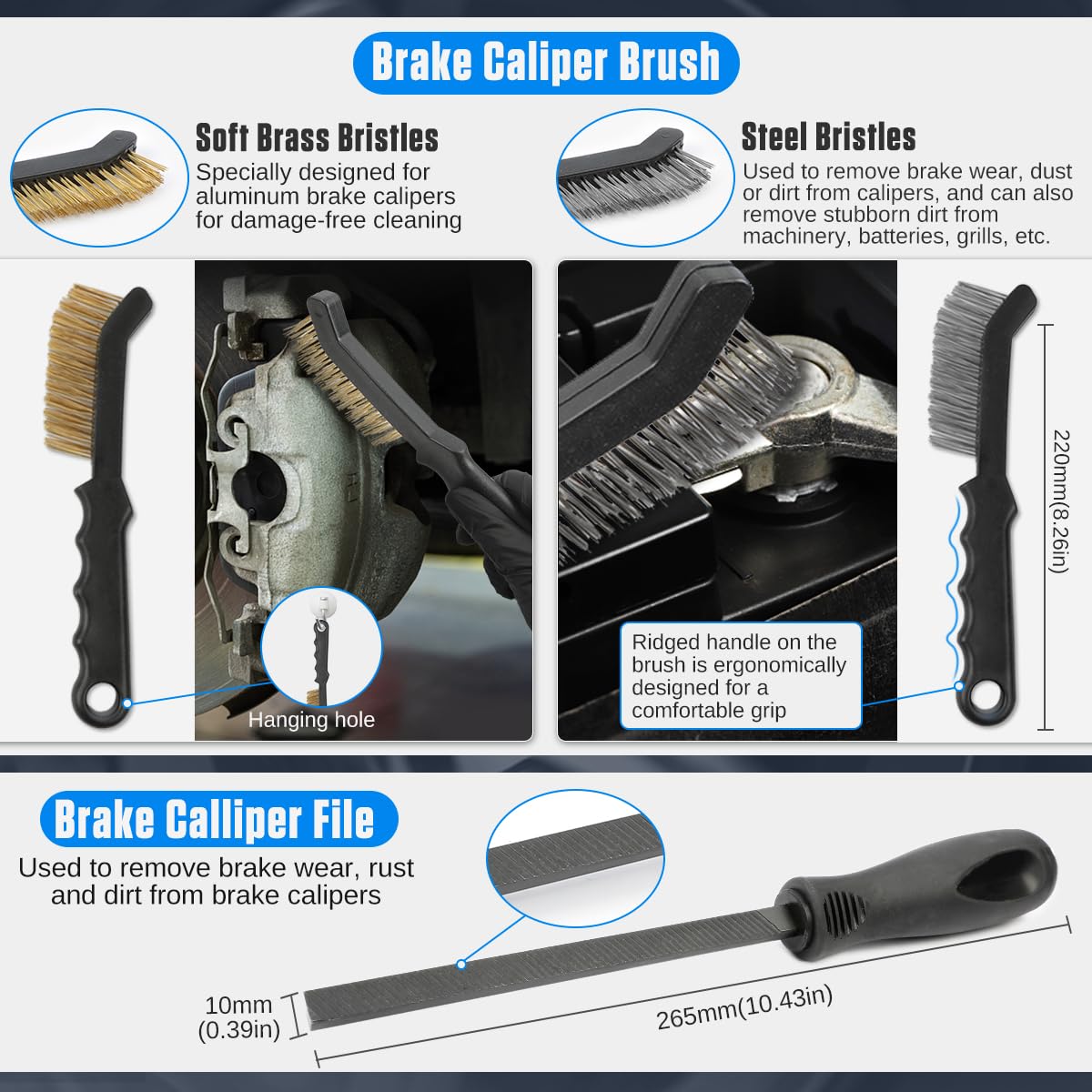 15 Pc Drum & Disc Brake Tool Kit W10855