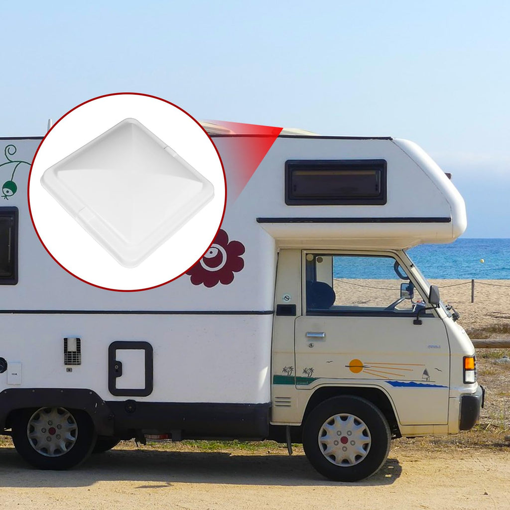 2 Pack 14 Inch White RV Vent Covers Q608478