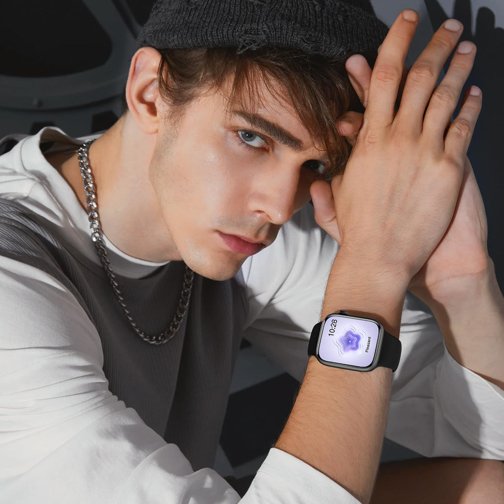 Silicone Band Compatible with Apple Watch 38mm 40mm 41mm 42mm 44mm 45mm 49mm W9899