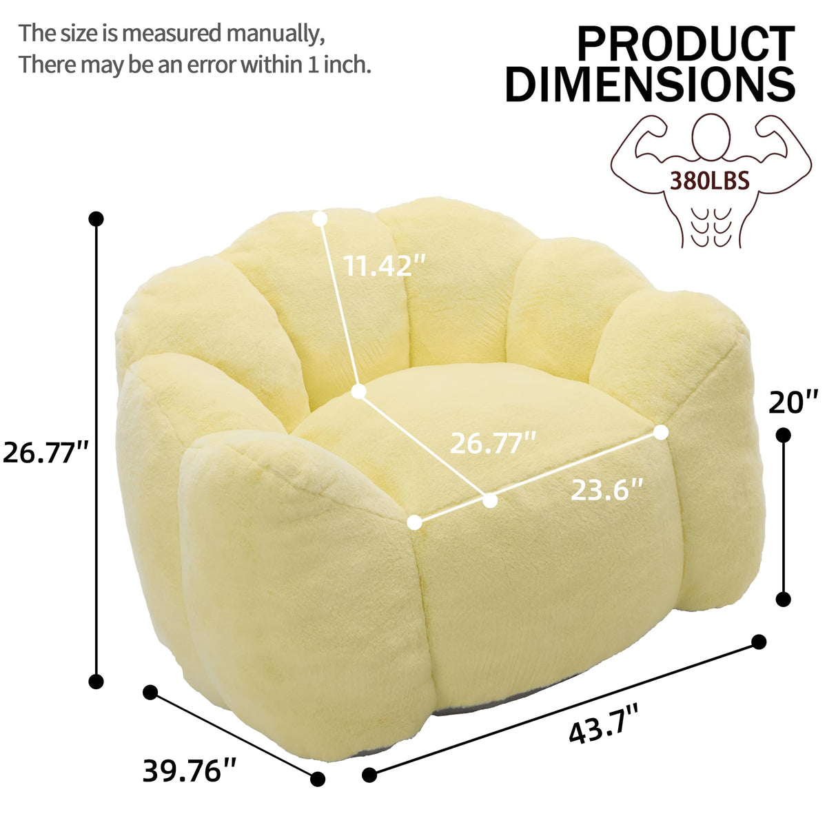 Lotus Bean Bag Chair with Pull Ring Y33945
