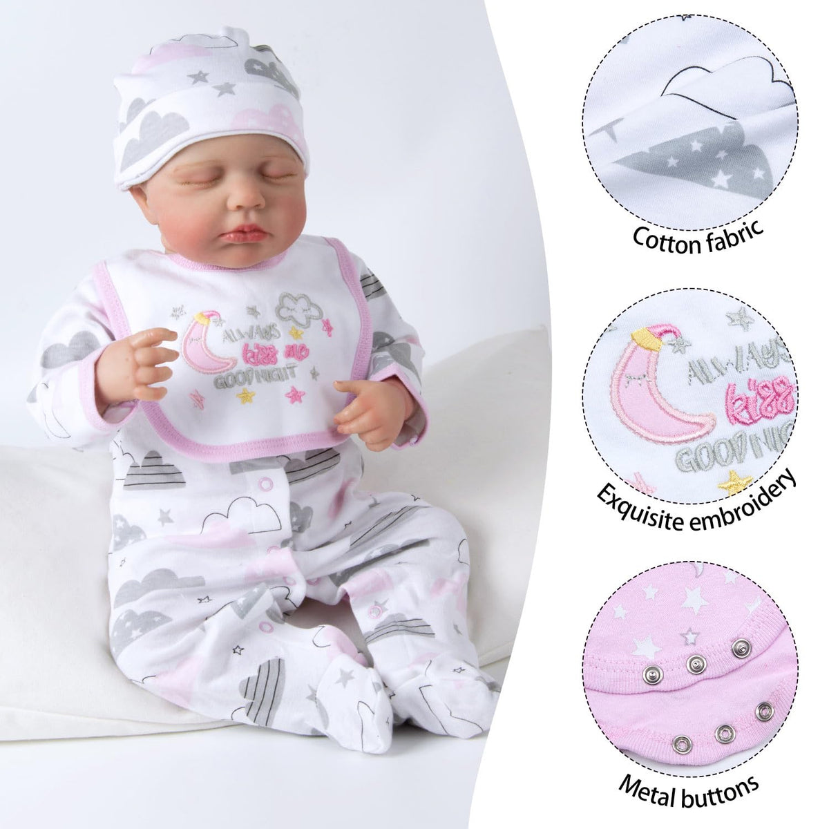 Reborn Baby Doll Clothes 20-22 Inch Z39125