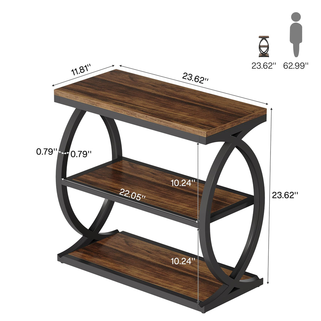 3-Tier Narrow End Table O59281