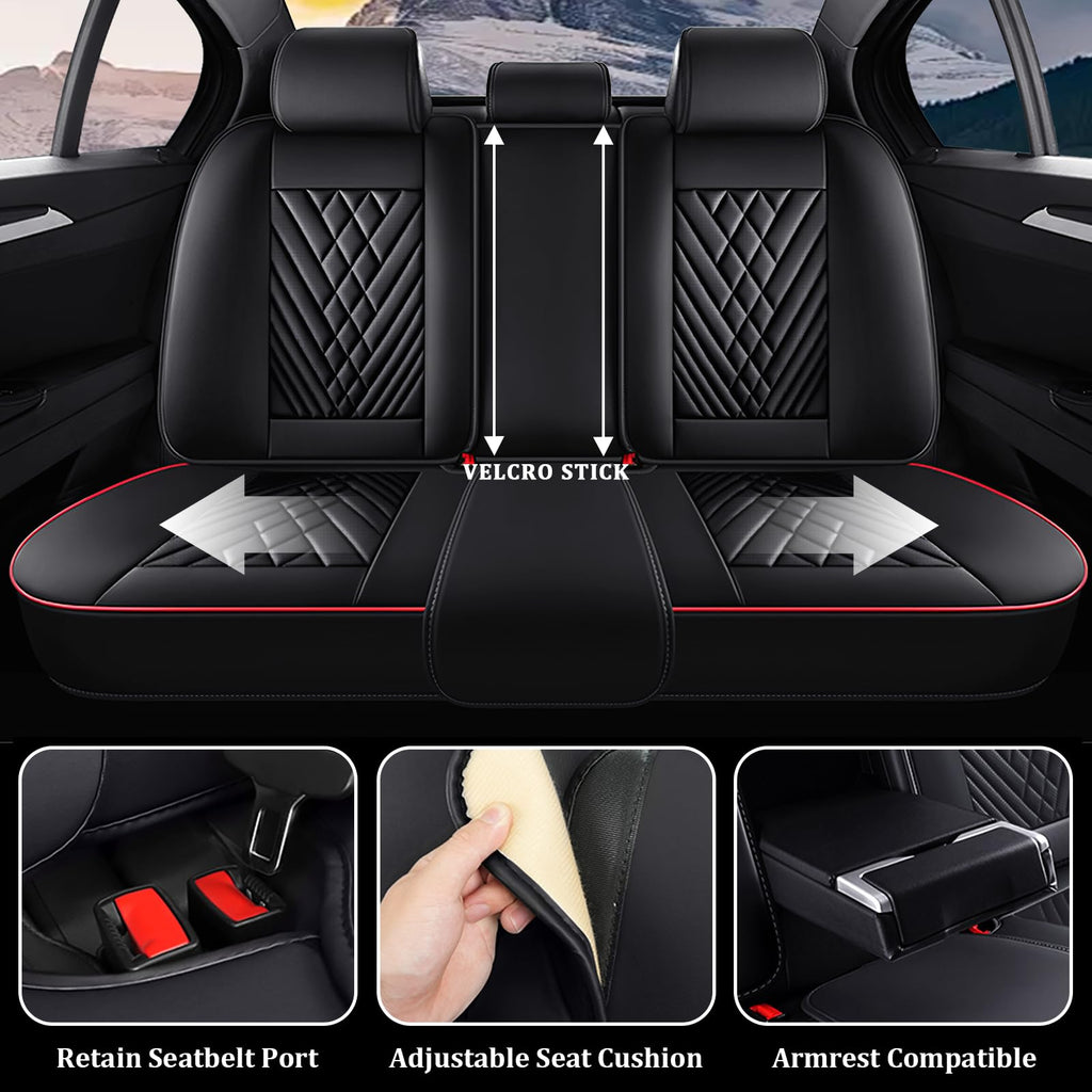 Waterproof Nappa Leather Full Set Car Seat Covers W190