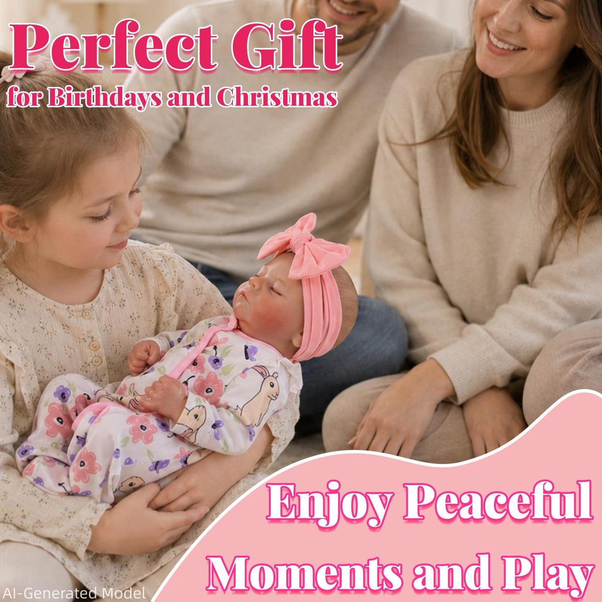 20 Inch Closed-Eye Reborn Baby Doll A600
