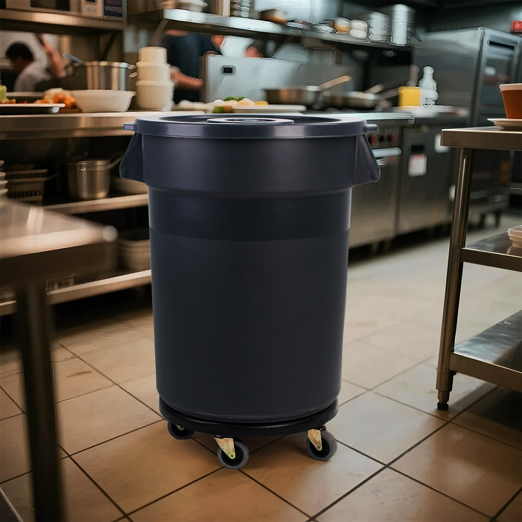 32 Gallon Outdoor Trash Can with Wheels O37409