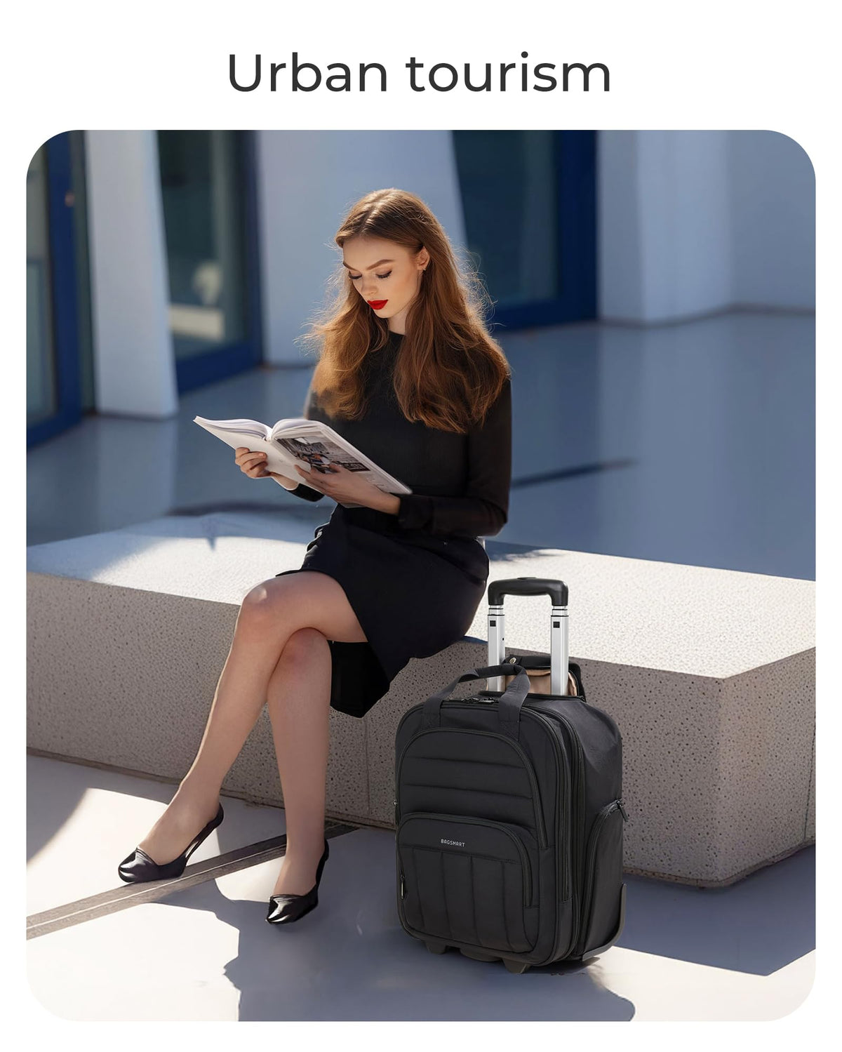 16 inch Lightweight Underseat Carry on Luggage with Wheels H68058