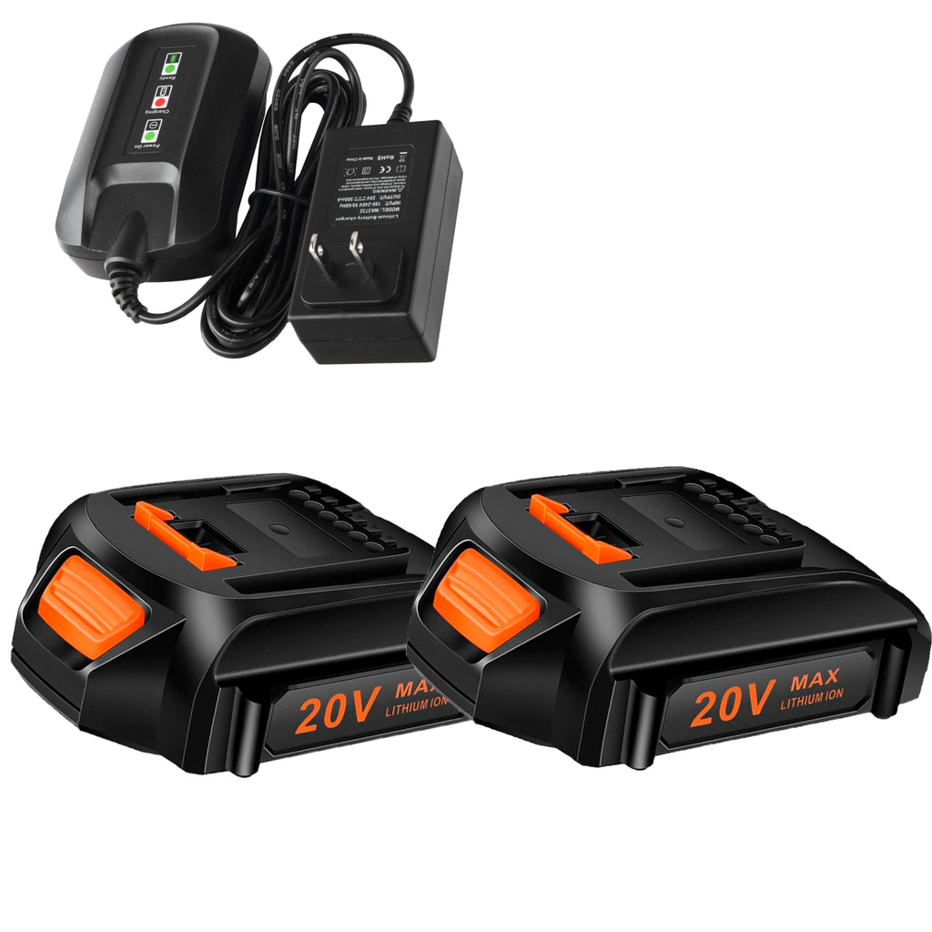 20V 2Packs Lithium Battery and Charger Starter Kit E914