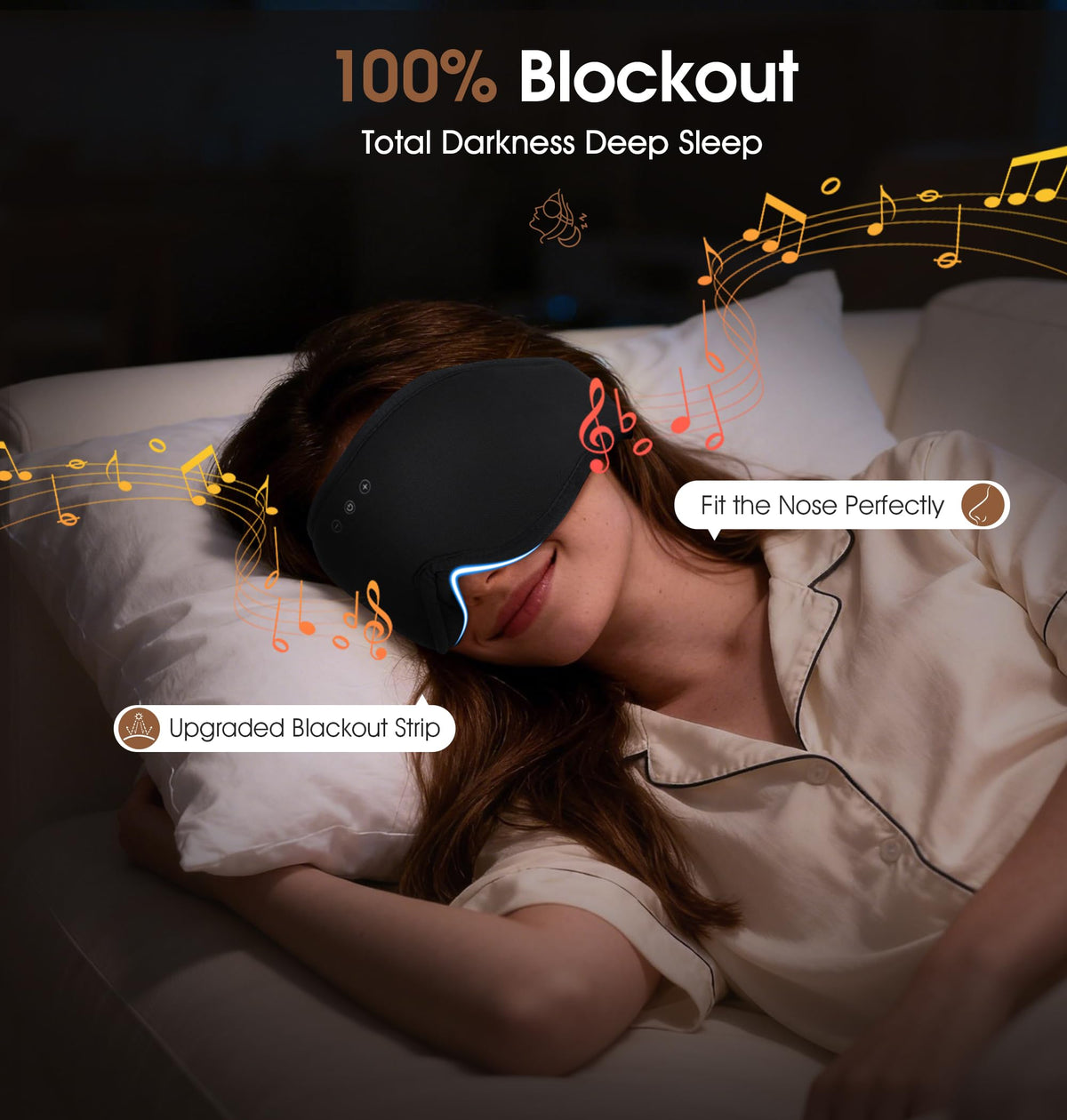 Bamboo Cotton Bluetooth Sleep Mask Z233107