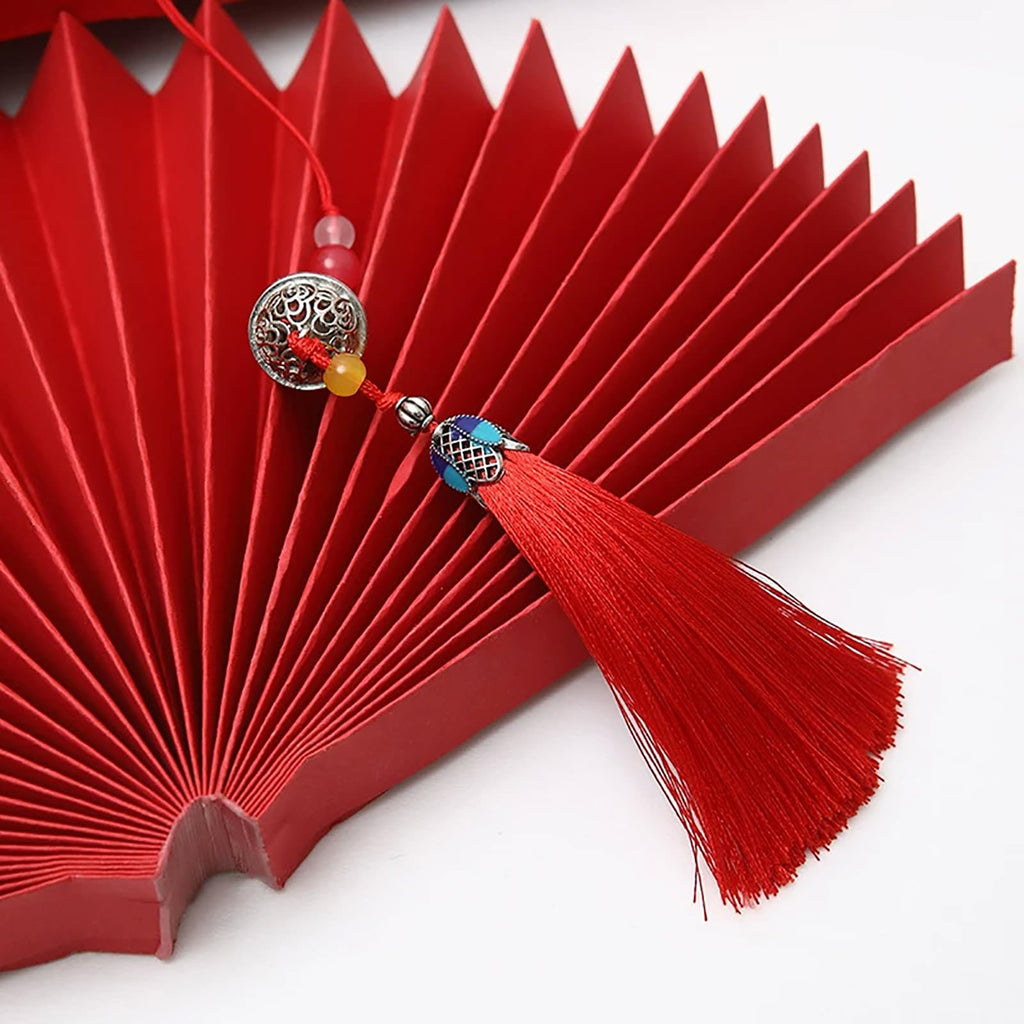 Folding Paper Fan Burnt Orange 39" B1657
