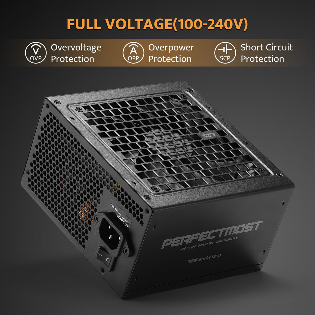 Fully Modular ATX 3.1 PCIe 5.1 80 Plus Gold Power Supply U3879