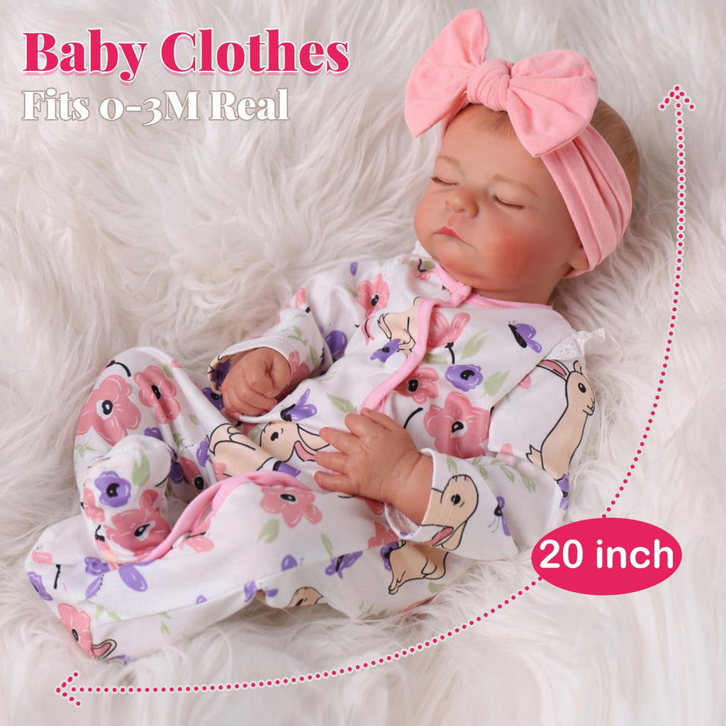 20 Inch Closed-Eye Reborn Baby Doll A600