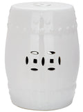 White Ceramic Garden Stool B6836