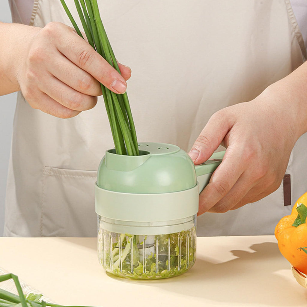 4 in 1 Handheld Electric Vegetable Cutter Set Q933