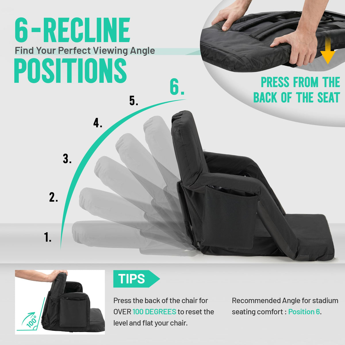 Padded Bleacher Seat Cushion Q4197