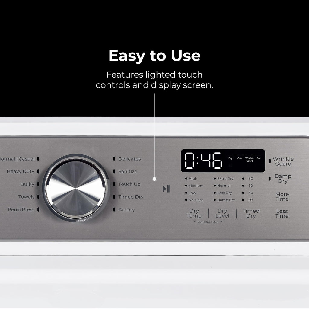 7.0 cu. ft. Front Load Electric Dryer - White J220