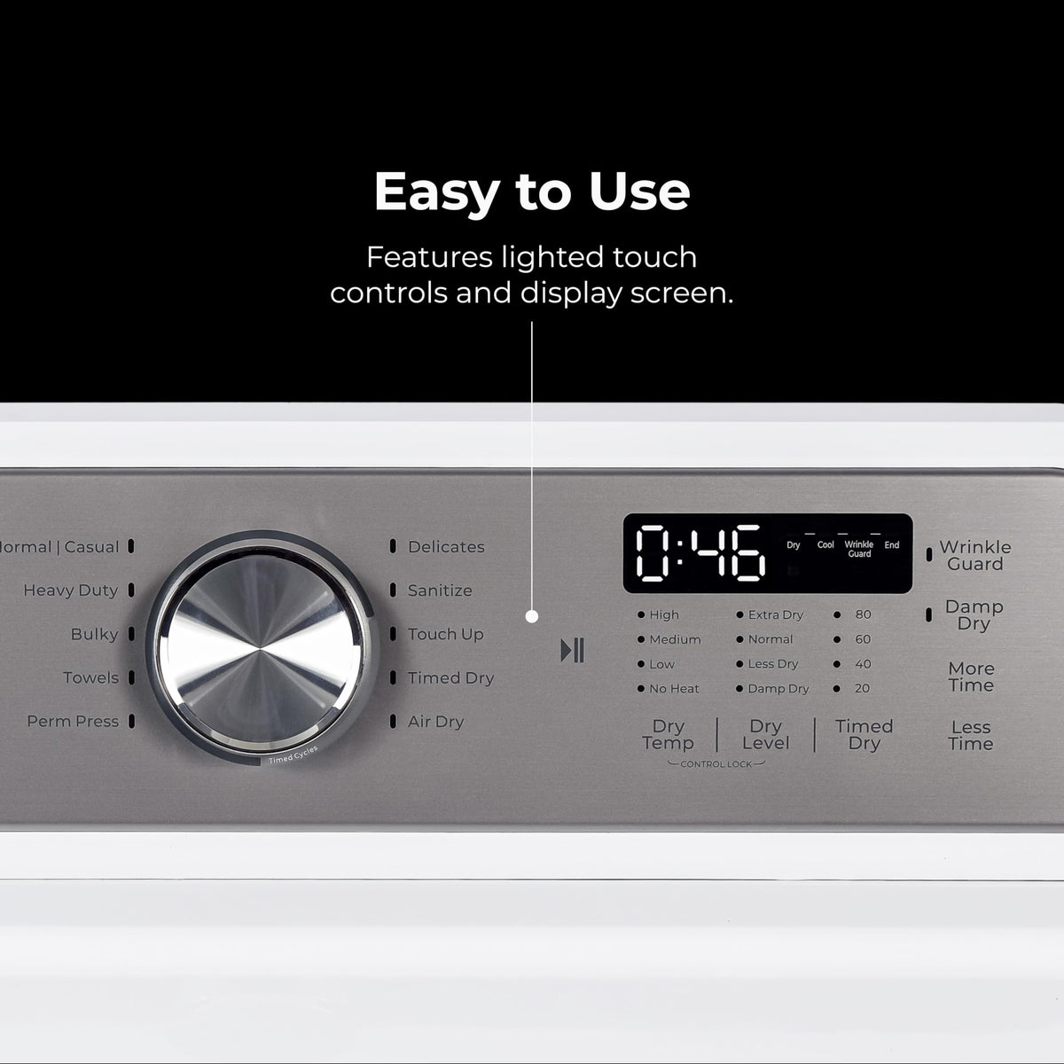 7.0 cu. ft. Front Load Electric Dryer - White J220