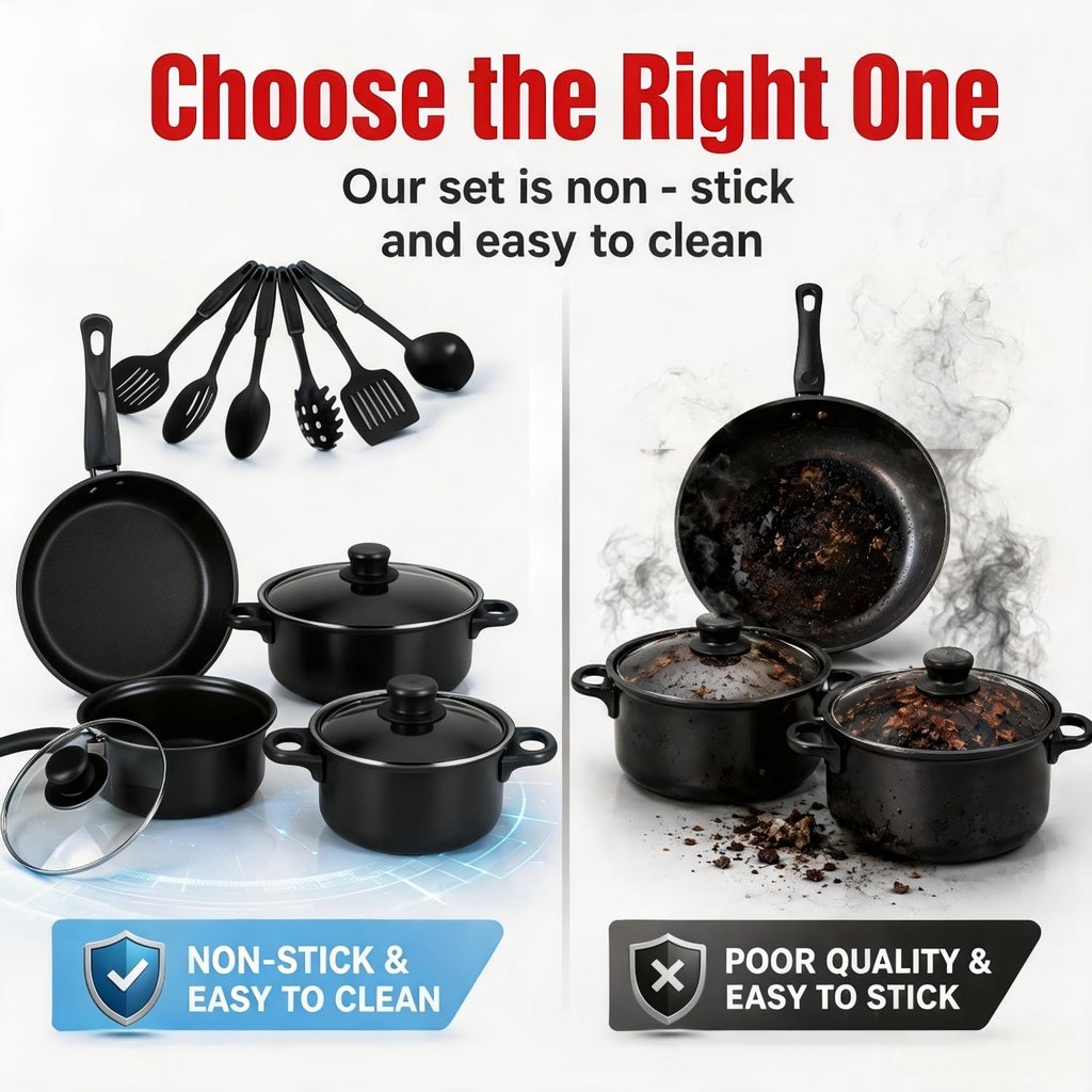 12 Piece Non Stick Cookware Set U348147