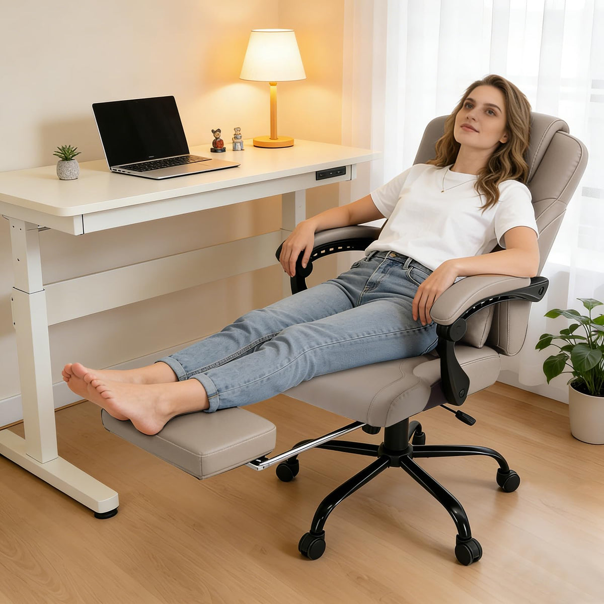 3D Kneading Massage Plus Size Office Chair C842