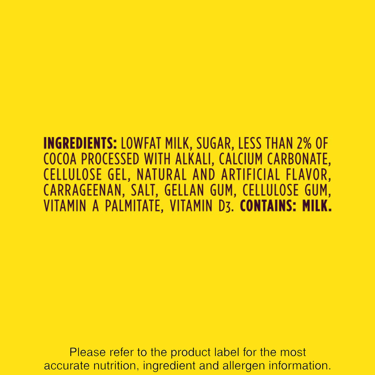 Lowfat Chocolate Milk 8 Fl Oz 12 Pack N405