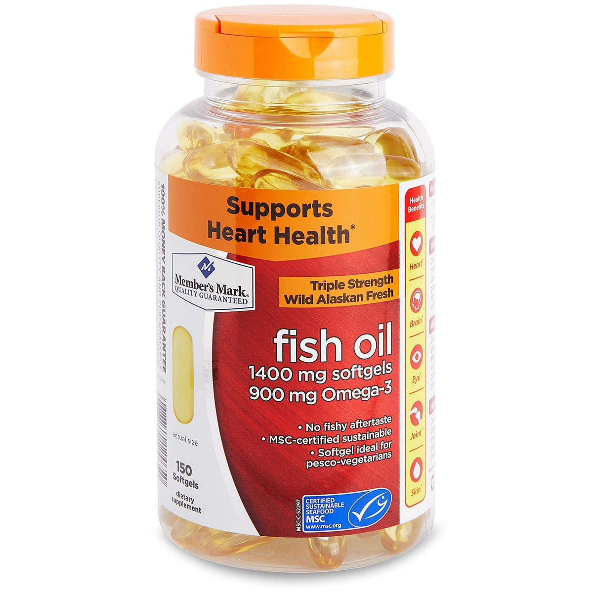 Omega 3 Fish Oil 1400 mg 150 Softgels E1430