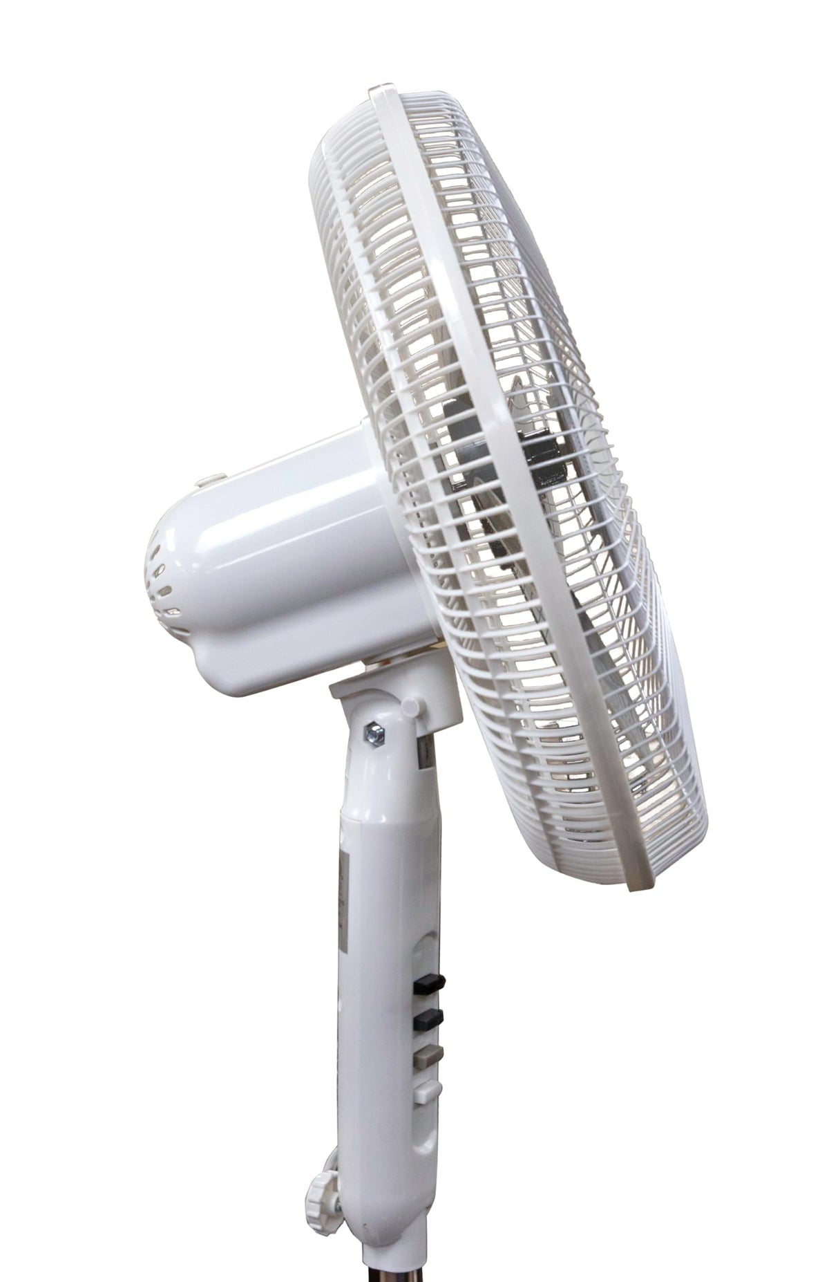 16 Inch Oscillating Pedestal Fan White 3 Speeds Adjustable Height D504959