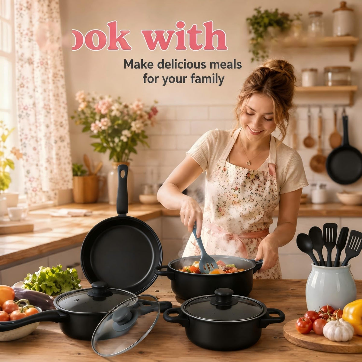 12 Piece Non Stick Cookware Set U348147