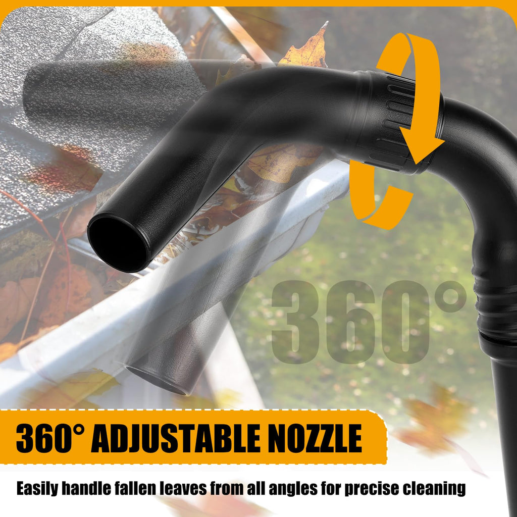 Gutter Cleaning Kit with 360° Adjustable Nozzle D510