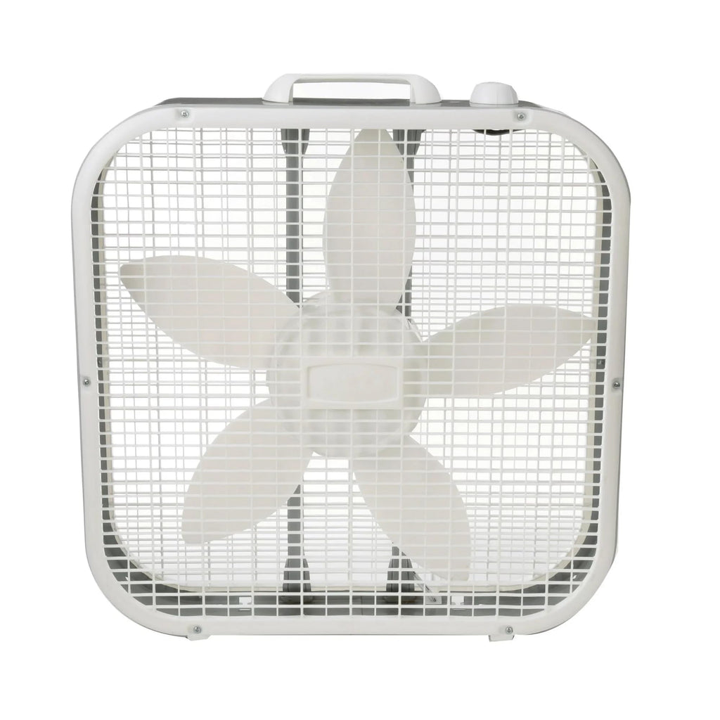 20" 3 Speeds White Portable Floor Fan M435