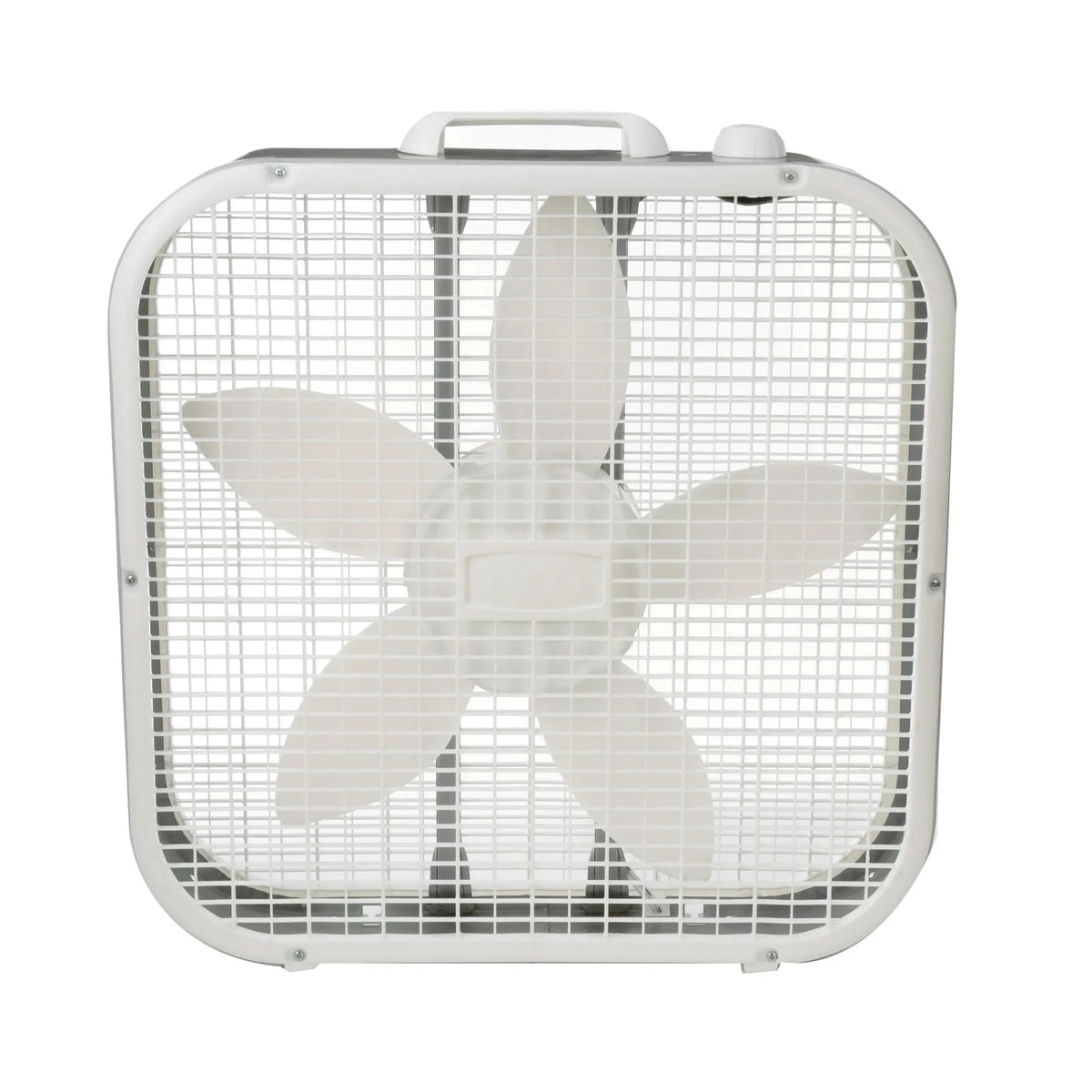20" 3 Speeds White Portable Floor Fan M435
