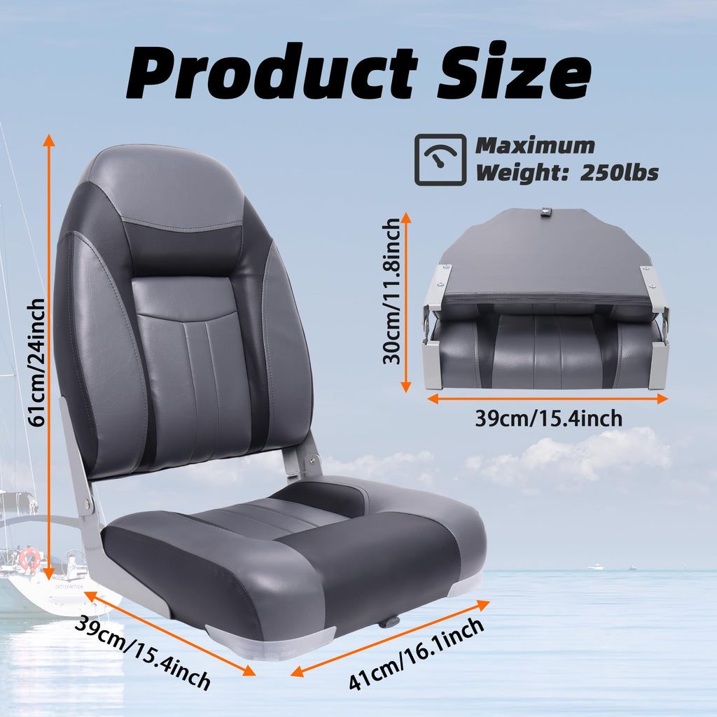 Folding High Back Boat Seats 2 Pack K3953