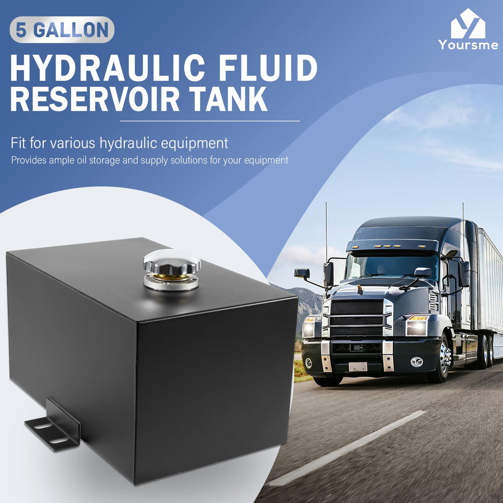 5 Gallon Hydraulic Reservoir Tank 14 Gauge Steel F26091
