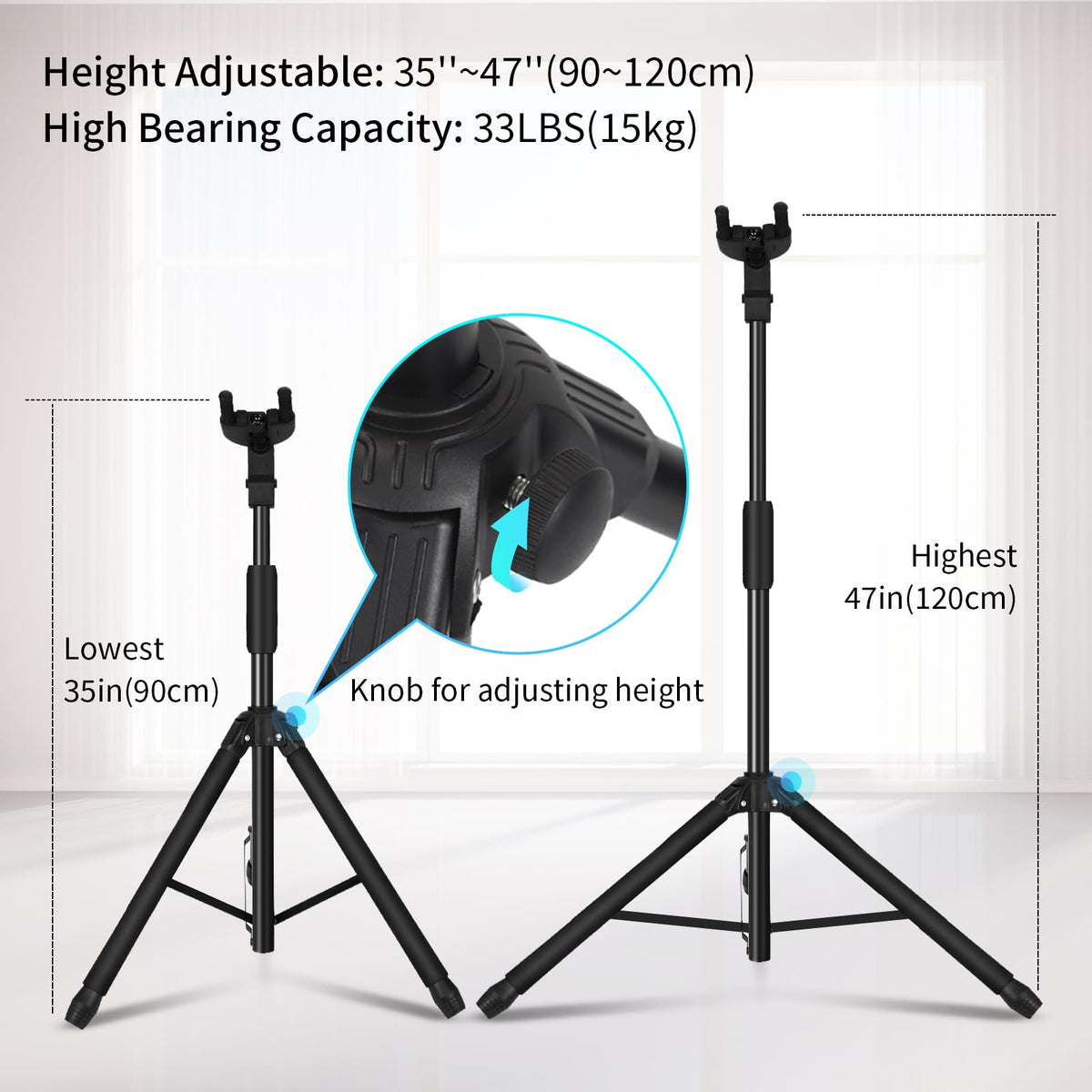 Heavy Duty Adjustable Foldable Guitar Stand Z168