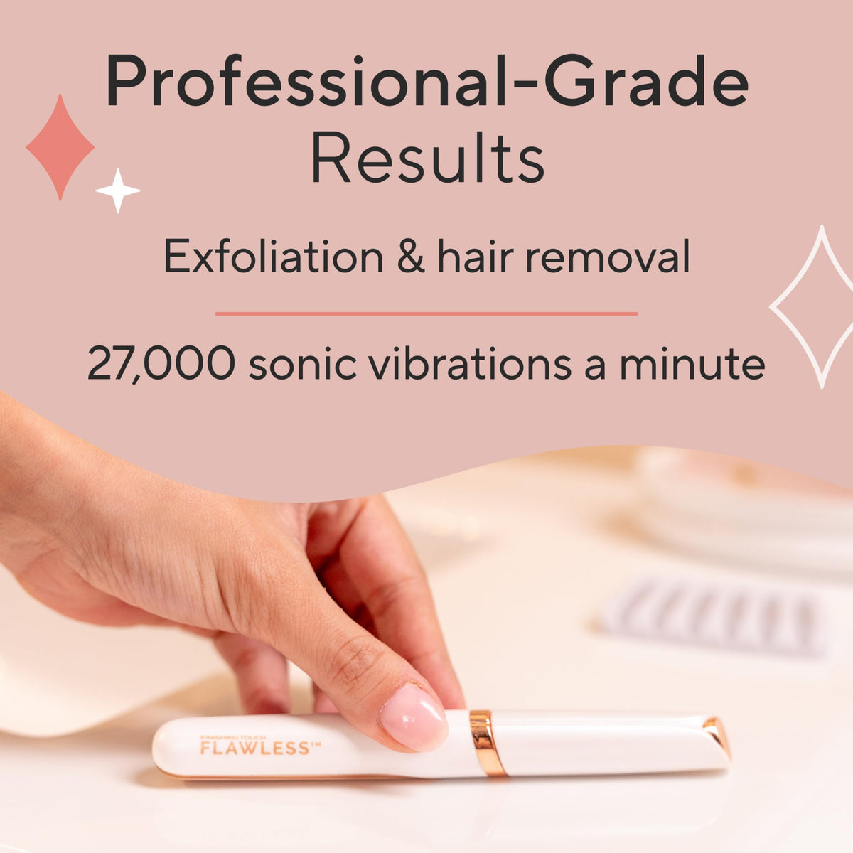 Lighted Electric Facial Exfoliator with 6 Replacement Heads O822