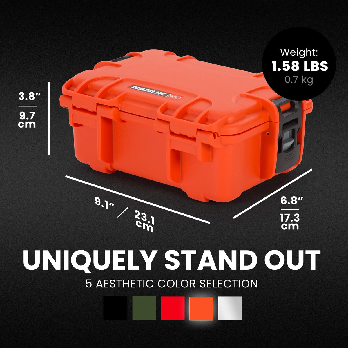 Orange Waterproof Hard Case I33951