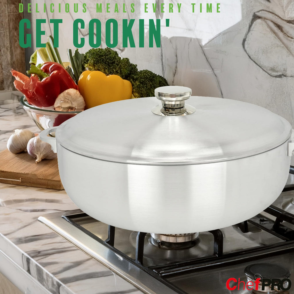 Aluminum Stock Pot with Riveted Handles 13.3 Quart R5385