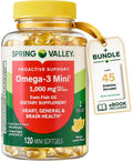 Omega-3 Fish Oil 1000 mg 120 Count Softgels Dietary Supplement T269532