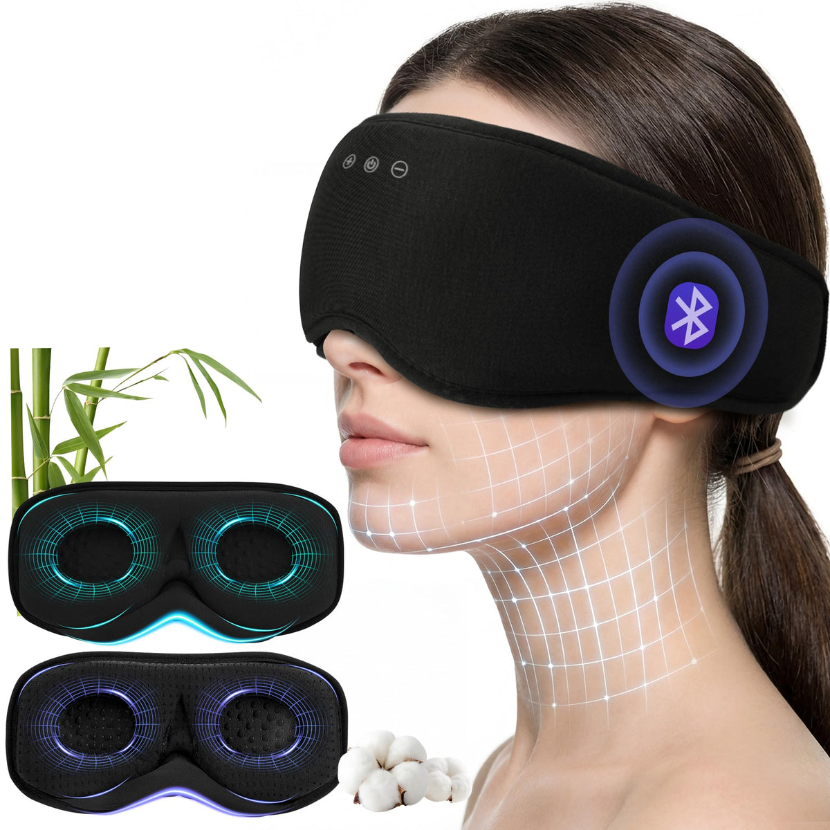 Bamboo Cotton Bluetooth Sleep Mask Z233107