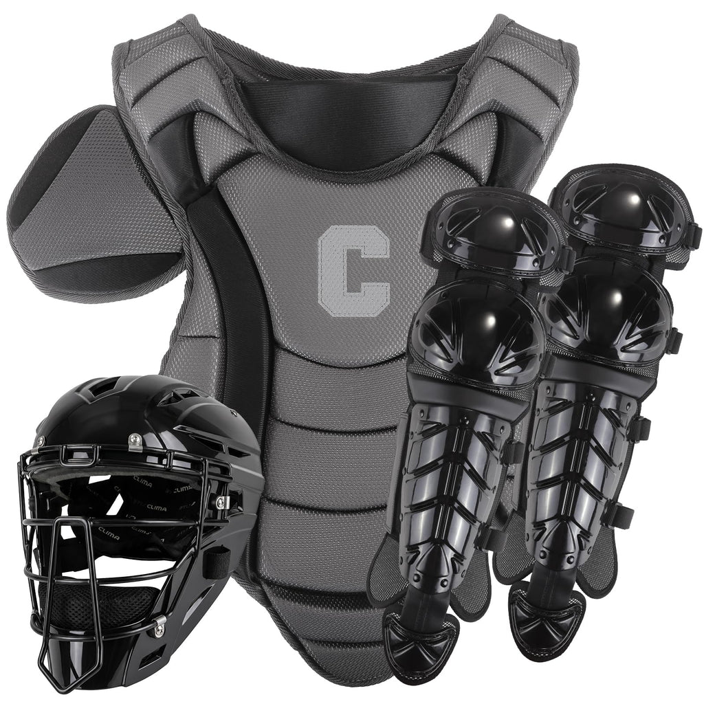 Youth Catcher's Gear Set with Helmet, Chest Protector & Leg Guards C550