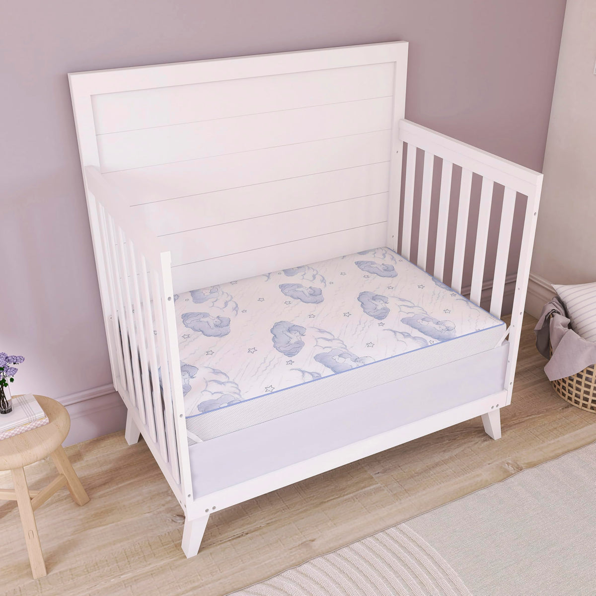 2-in-1 Breathable Inner Spring Portable Crib Mattress U42677